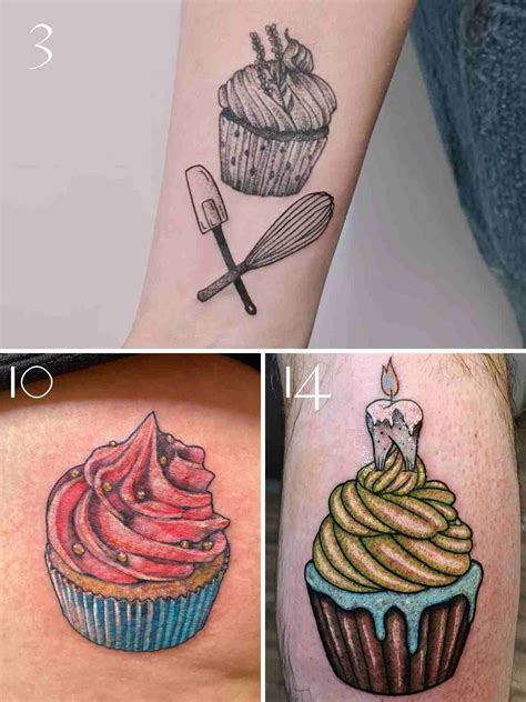 cute cupcake tattoo ideas